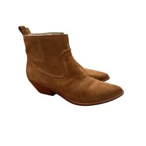 Veronica Beard Kinsley Brown Suede Booties Size 8